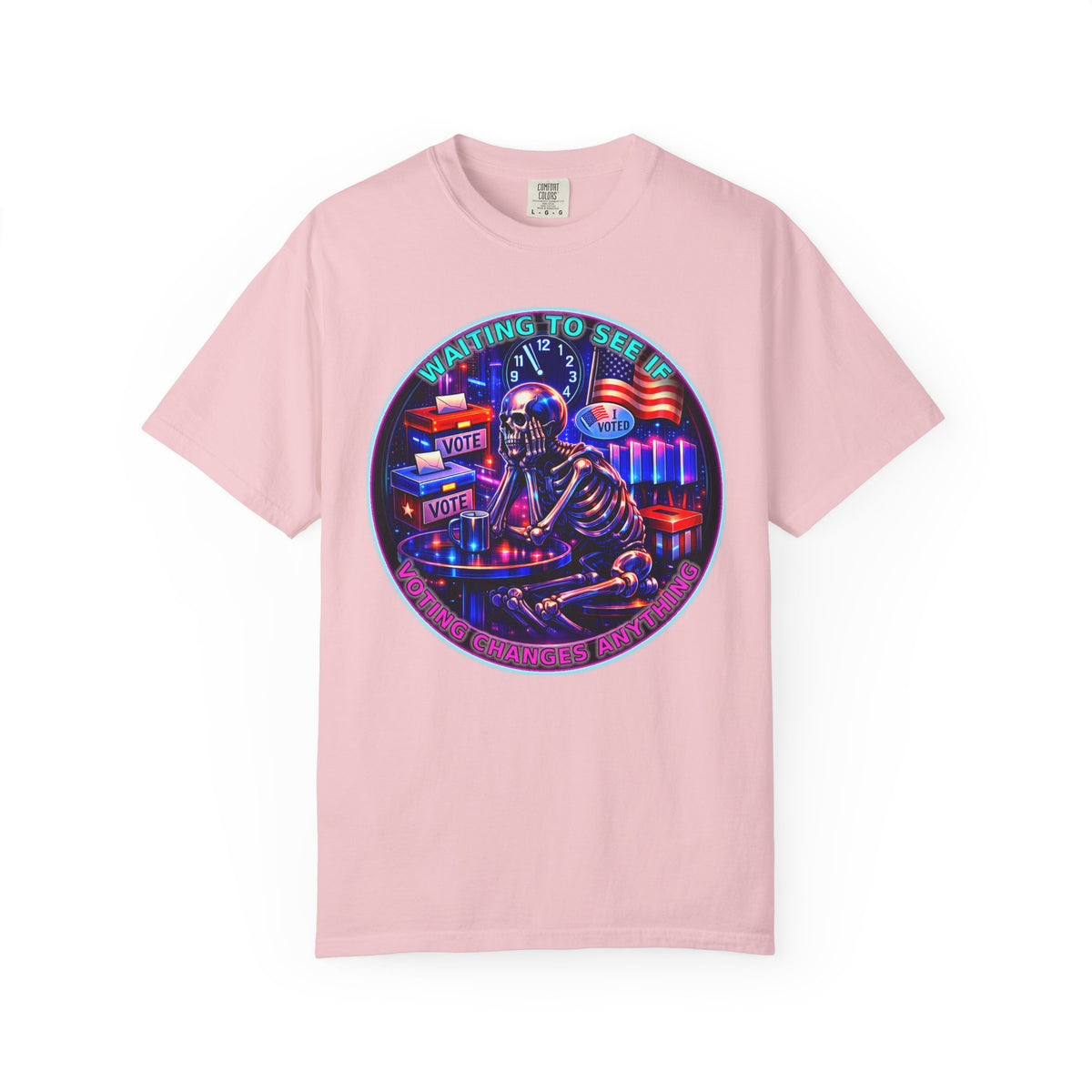 "Waiting to See If Voting Changes Anything." — Graphic T-Shirt