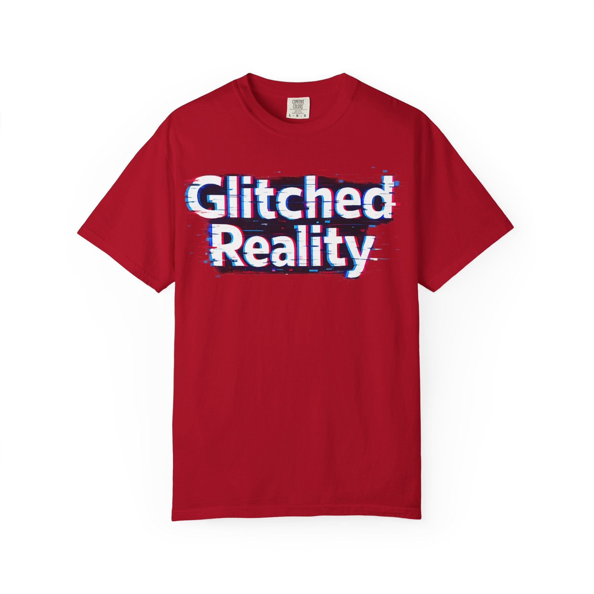 Glitched Reality T‑Shirt — Retro Glitch Graphic Tee with "Glitched Reality" Text