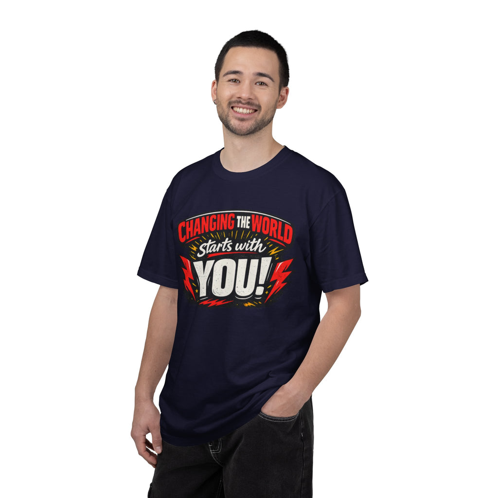 "Changing the World Starts with You" Motivational T-shirt