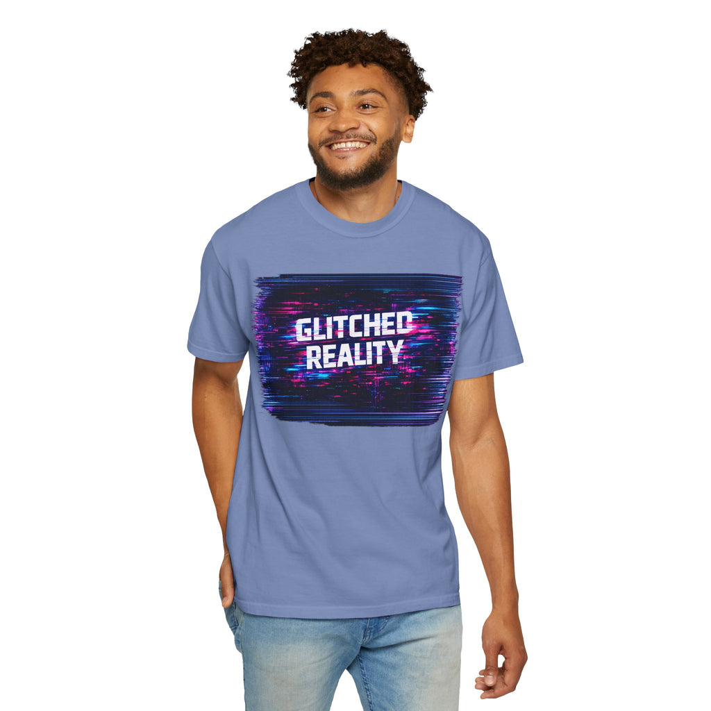 Glitched Reality V2 T‑Shirt — Retro Cyberpunk Digital Distortion Tee