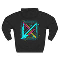Glitching Out Hoodie — Retro Cyberpunk Pixel Graphics Fleece Hoodie