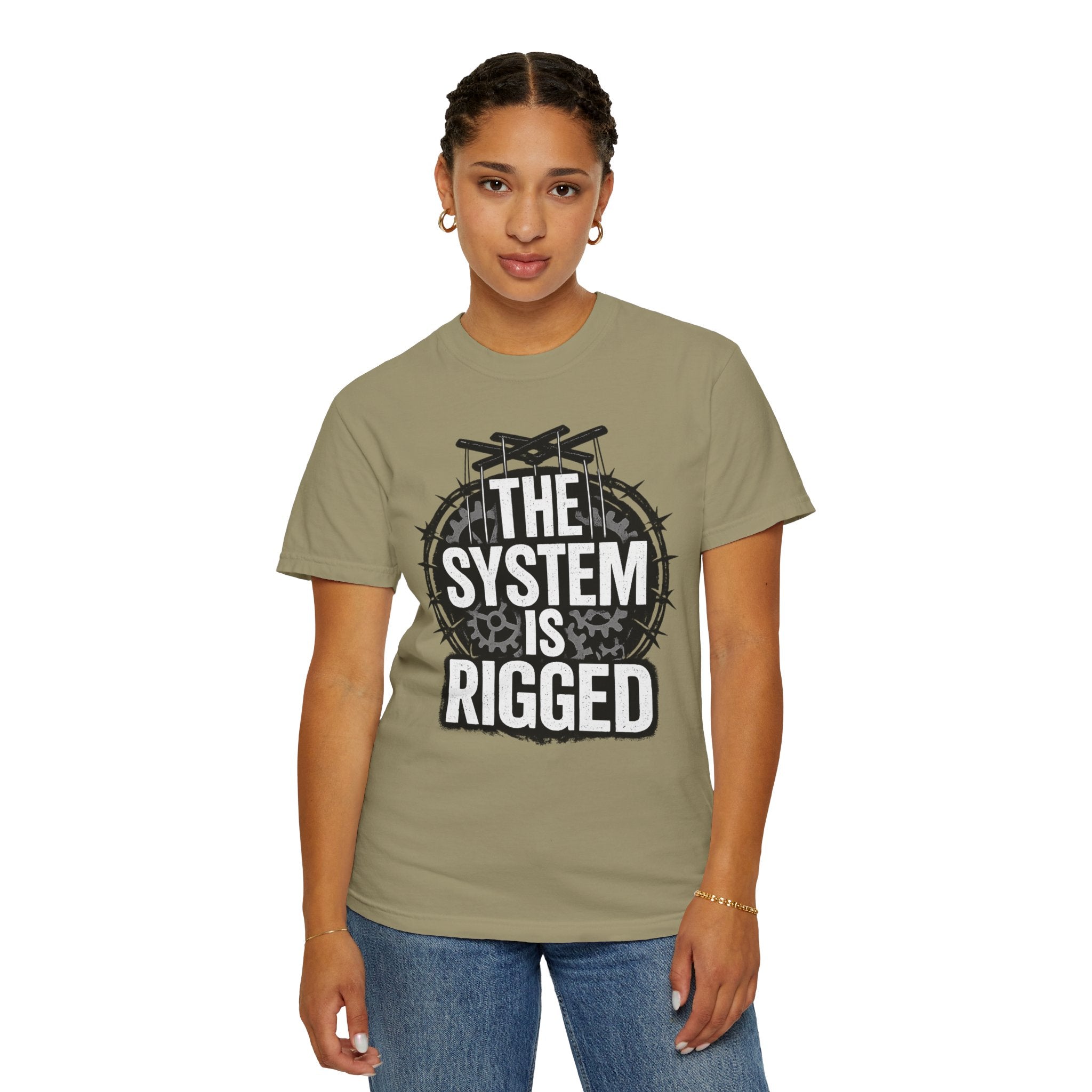 The System Is Rigged T-Shirt — Political Protest Graphic Tee