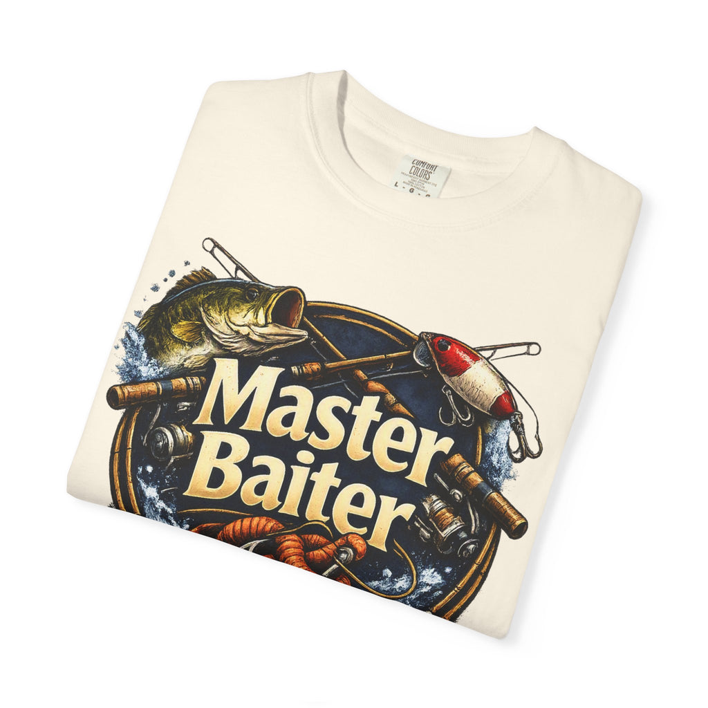 Master Baiter Fishing Satire T-Shirt — “The Bait Whisperer” Graphic Tee