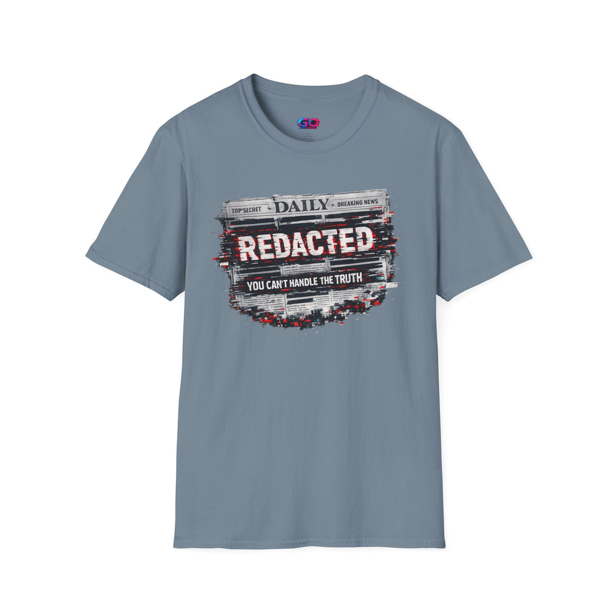 Redacted News Graphic T-Shirt — "REDACTED: You Can't Handle the Truth"