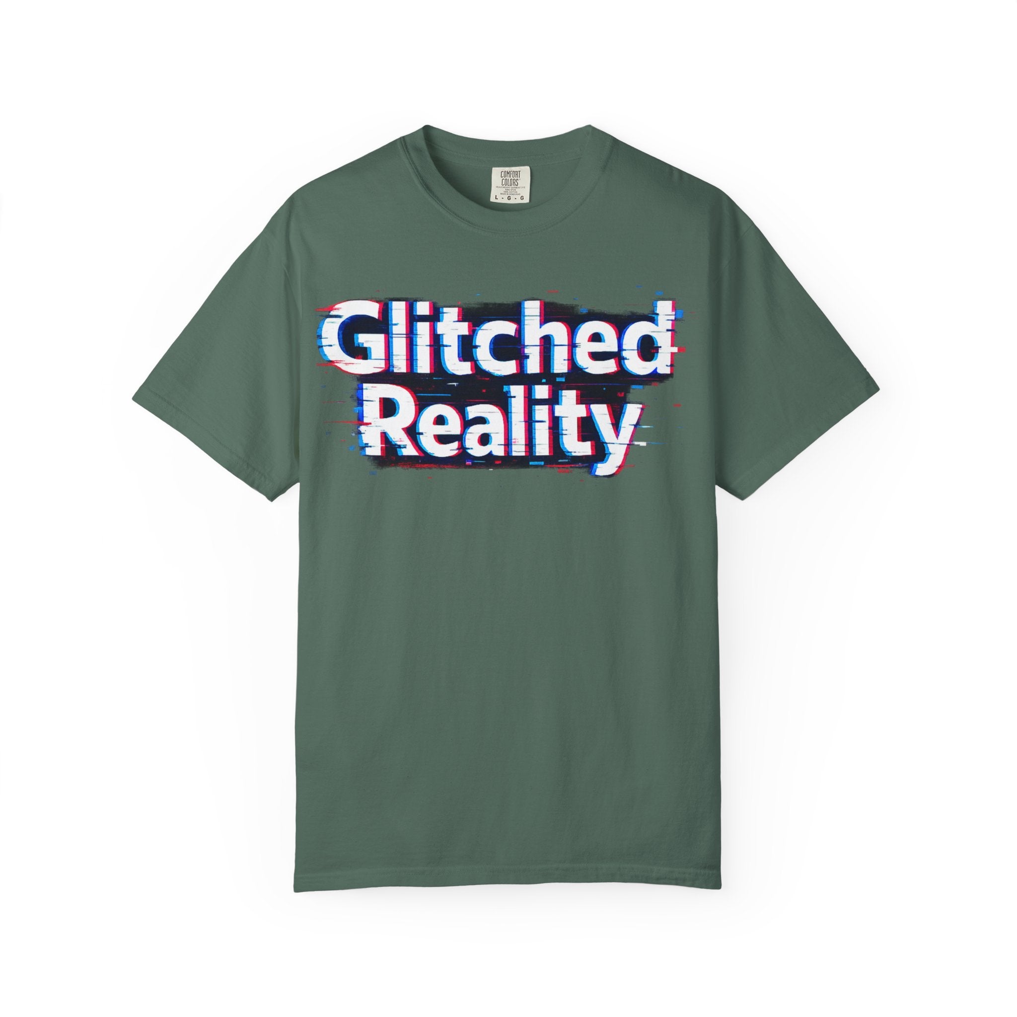 Glitched Reality T‑Shirt — Retro Glitch Graphic Tee with "Glitched Reality" Text