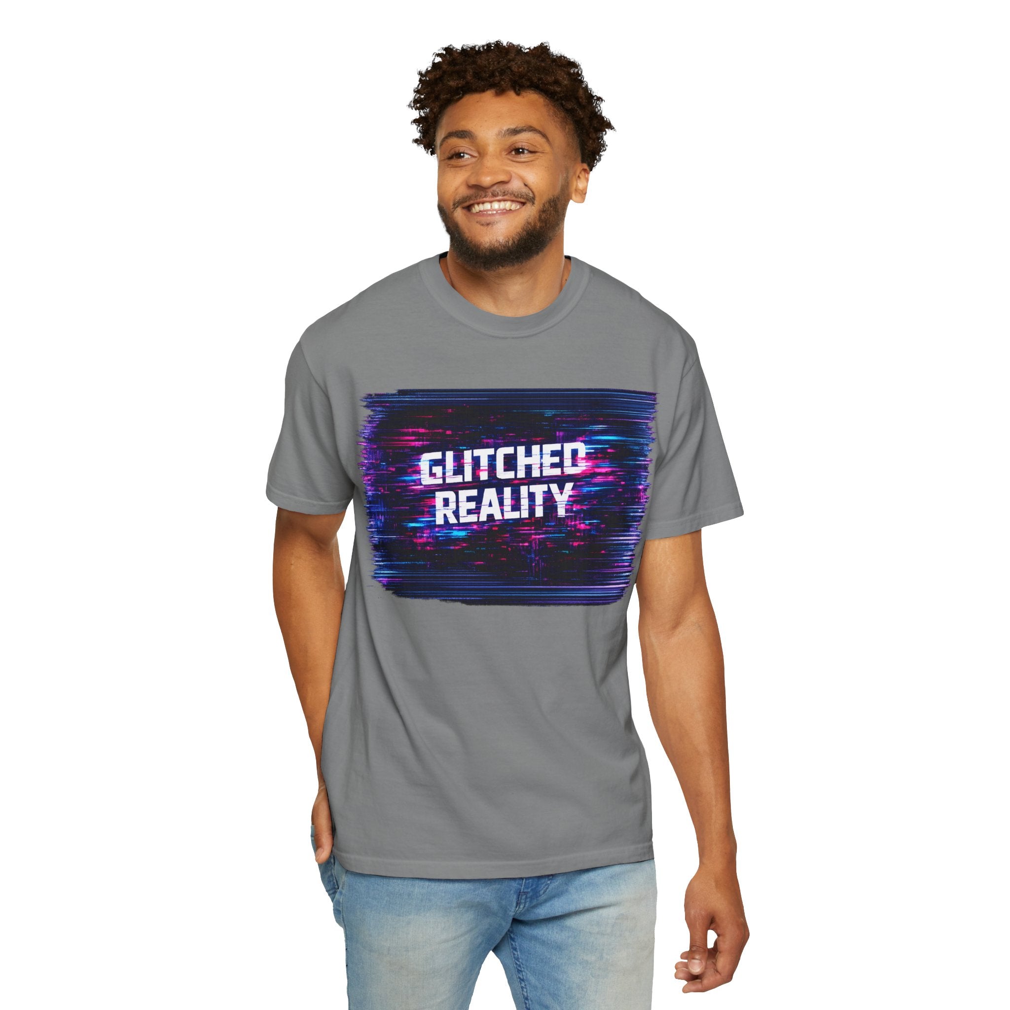 Glitched Reality V2 T‑Shirt — Retro Cyberpunk Digital Distortion Tee