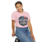 Glitch The System V3 Graphic Tee — Retro Cyberpunk Distressed Design