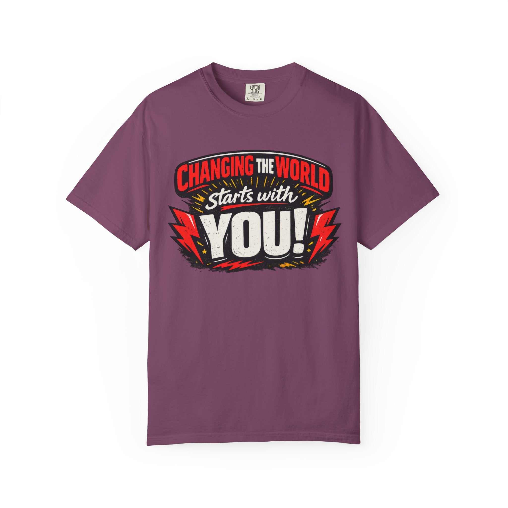 "Changing the World Starts with You" Motivational T-shirt