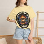 Energy & Vibration T-Shirt — "Frequency is Life" Spiritual Graphic Tee