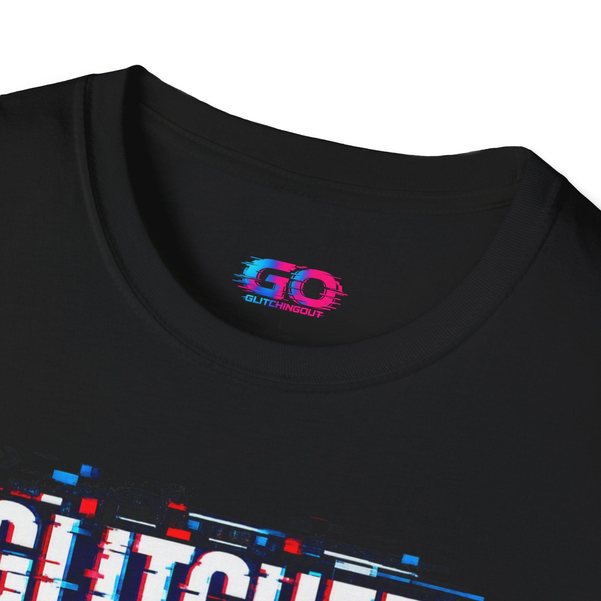 Glitched Out T-Shirt — Retro Glitch Graphic Tee