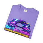 Glitch Circle T‑Shirt — "The Signal Breaks" Retro Cyberpunk Tee