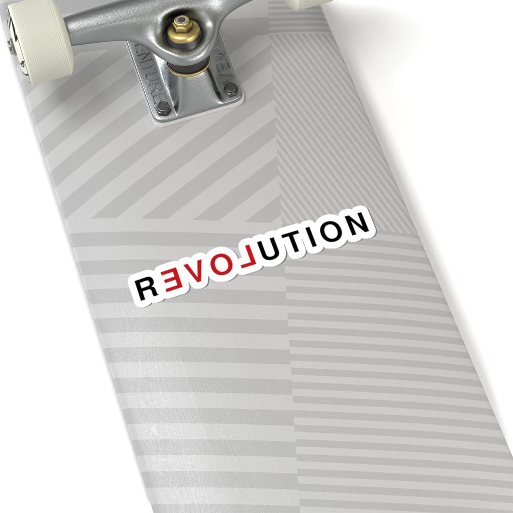Revolution Text Kiss-Cut Sticker