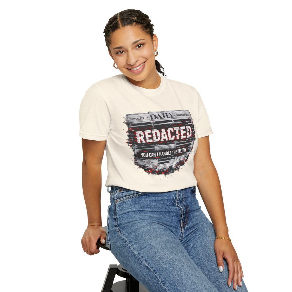 Redacted News Graphic T-Shirt — "REDACTED: You Can't Handle the Truth"