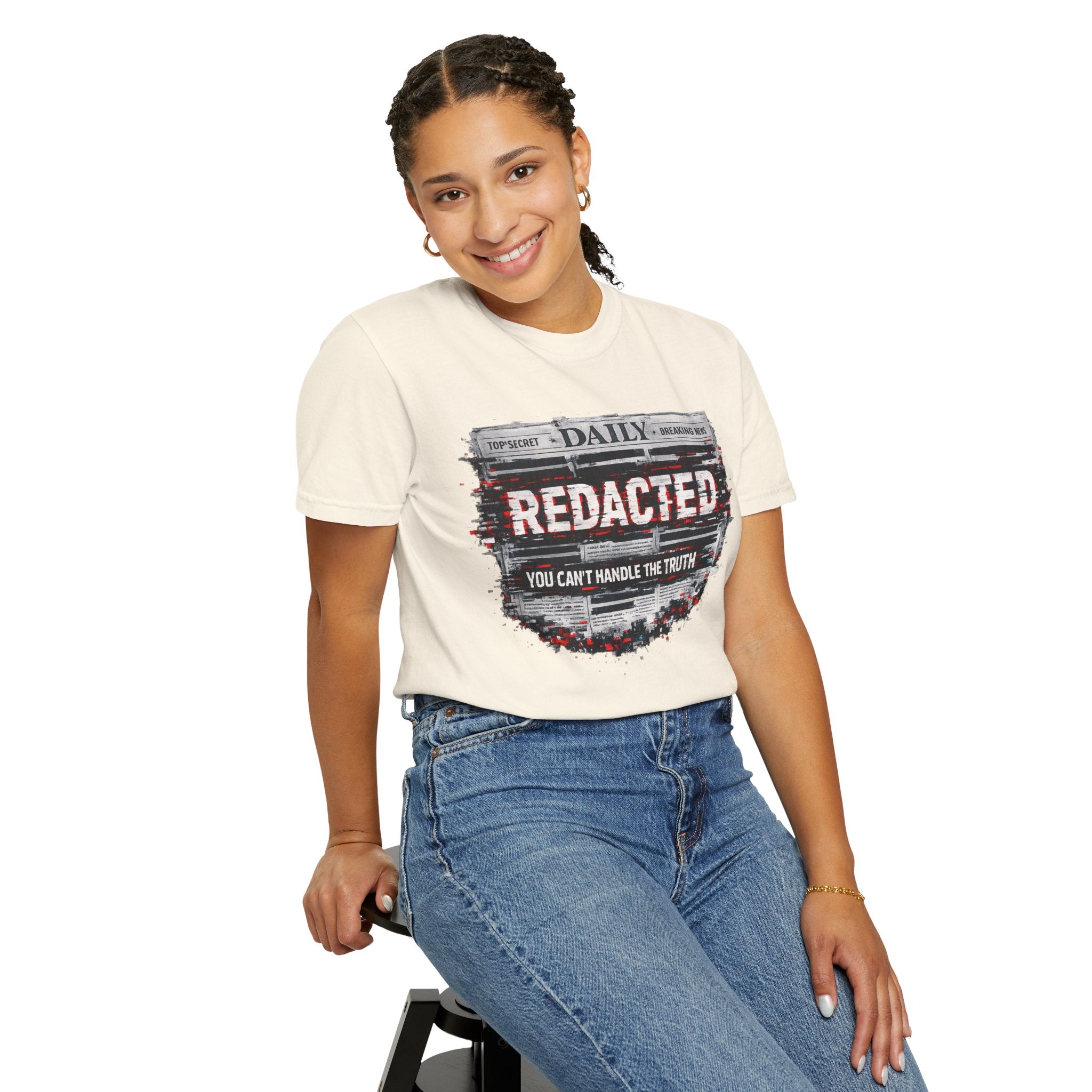 Redacted News Graphic T-Shirt — "REDACTED: You Can't Handle the Truth"