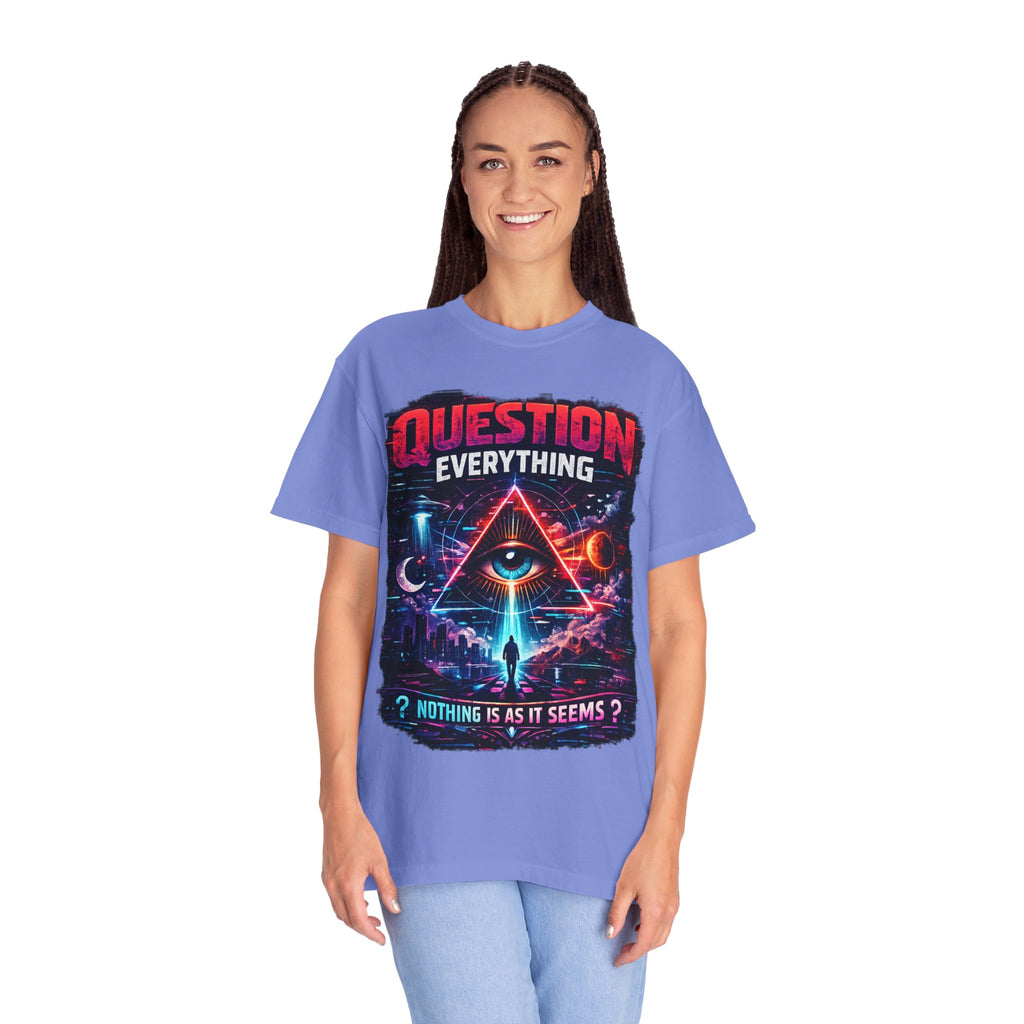 Question Everything T-Shirt — Mystical All-Seeing Eye Graphic Tee