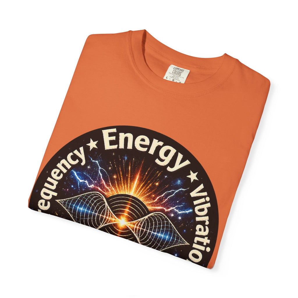 Energy & Vibration T-Shirt — "Frequency is Life" Spiritual Graphic Tee