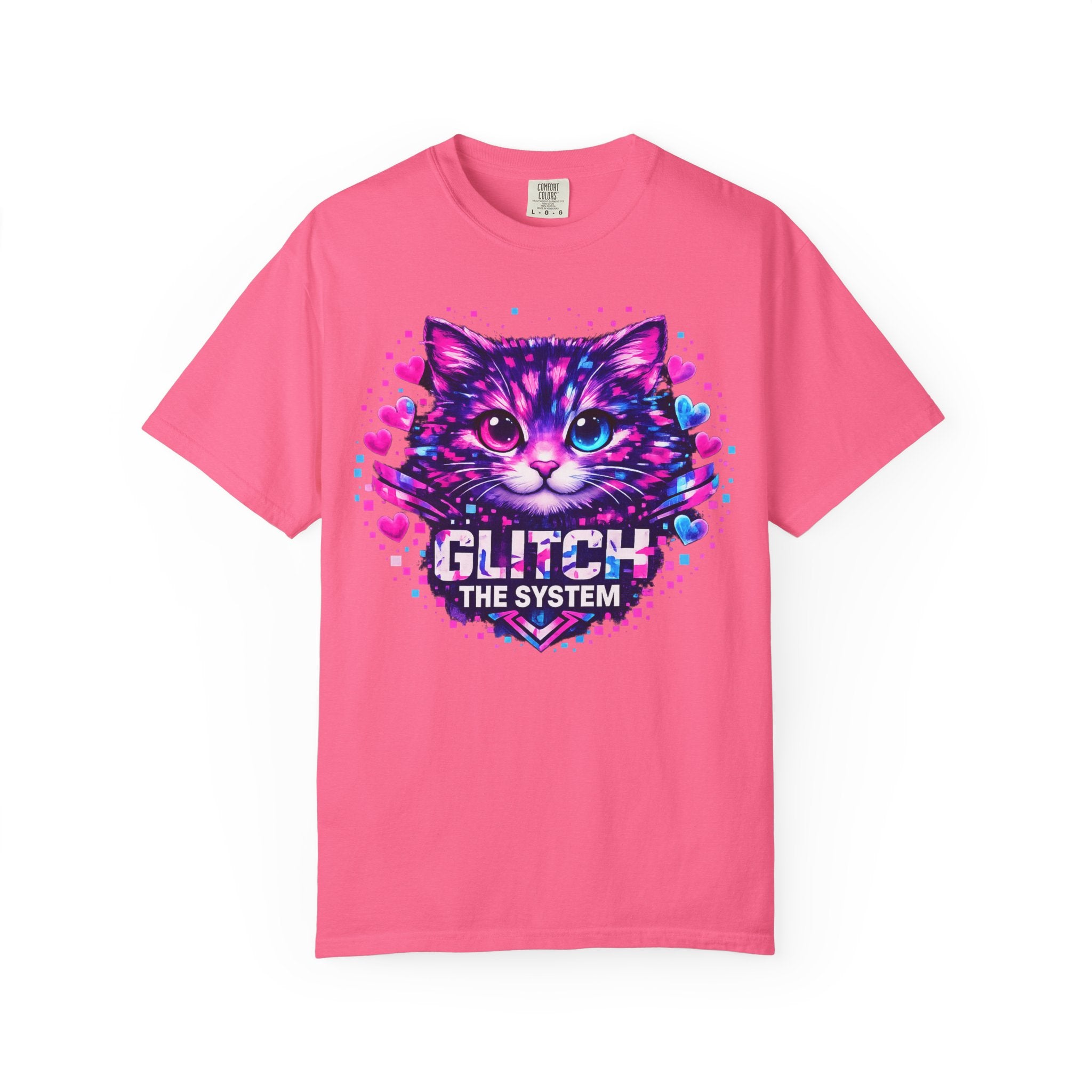 Glitch the System Cat T-Shirt