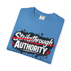 T-Shirt — “Strikethrough Authority” Graphic Tee | Bold Streetwear Protest Design