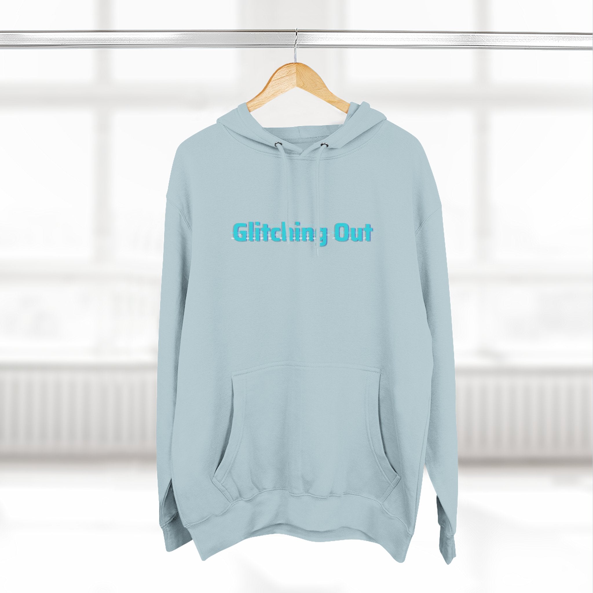 Glitch Geometric Hoodie — "Glitching Out" Graphic Fleece Pullover