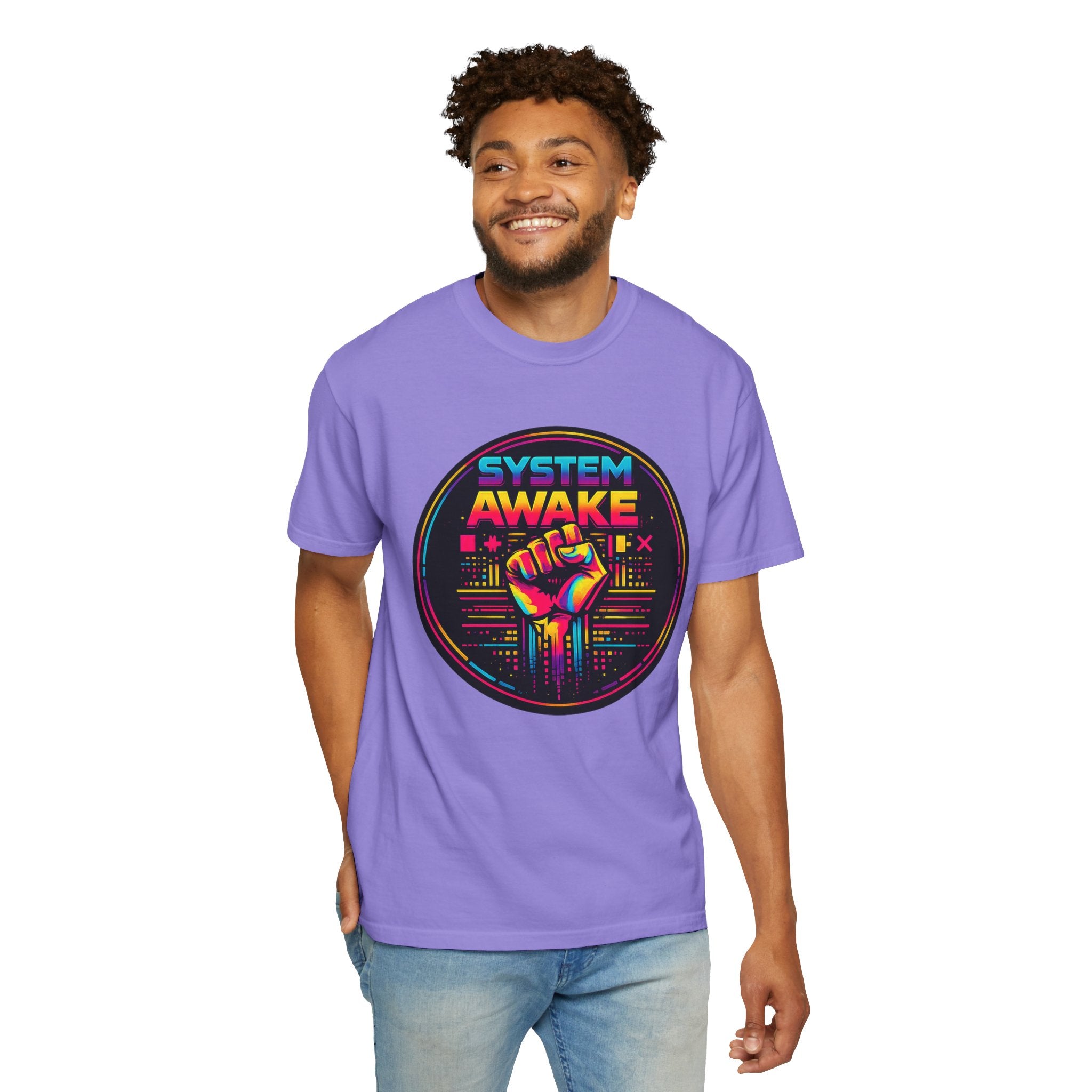 System Awake Retro Fist T-Shirt