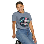 Glitch The System V3 Graphic Tee — Retro Cyberpunk Distressed Design