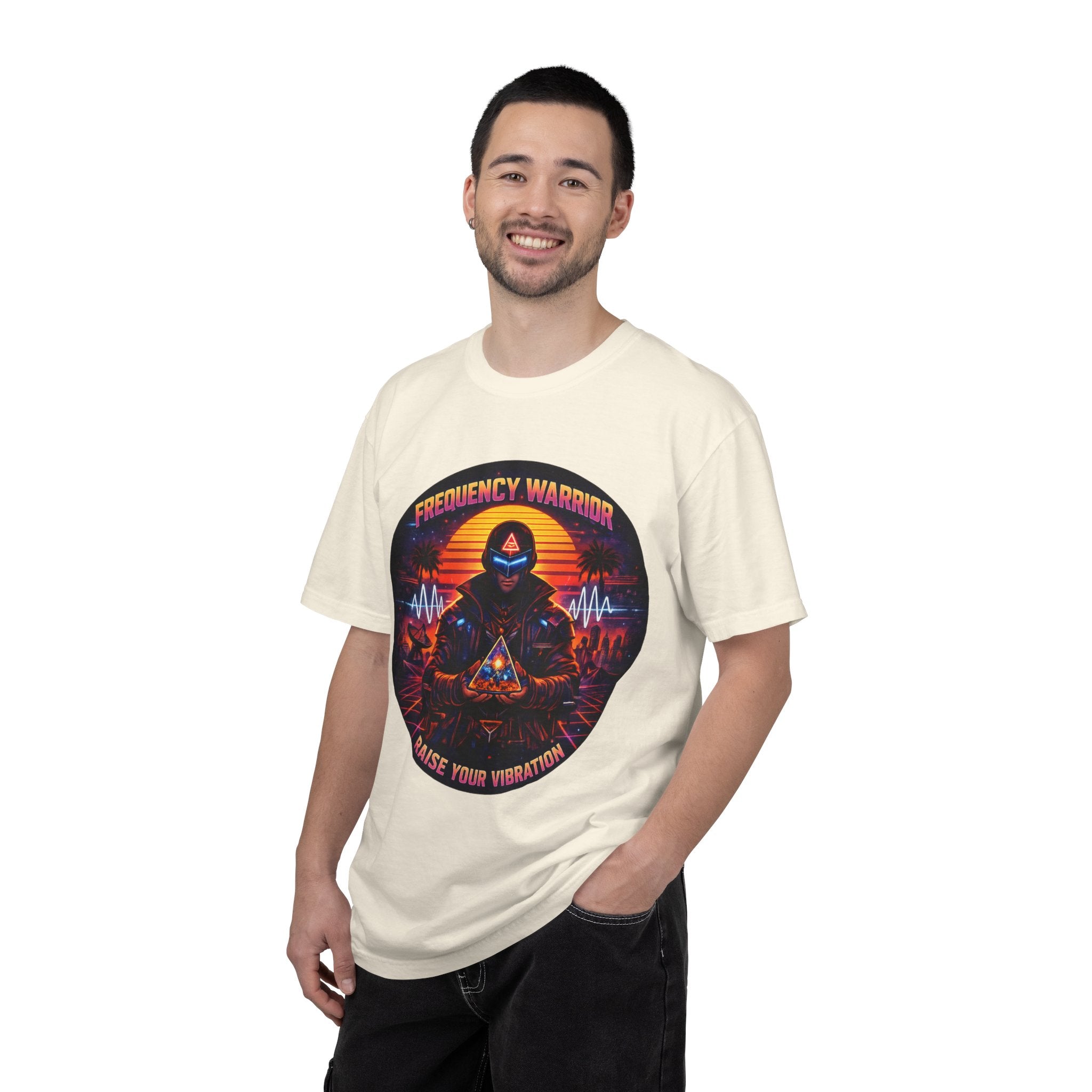 Frequency Warrior — Raise Your Vibration Graphic T-Shirt