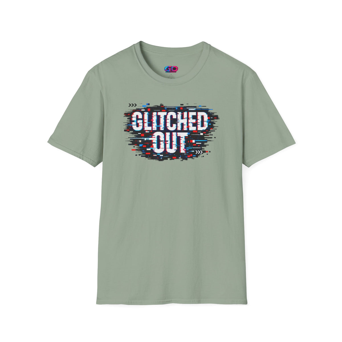Glitched Out T-Shirt — Retro Glitch Graphic Tee