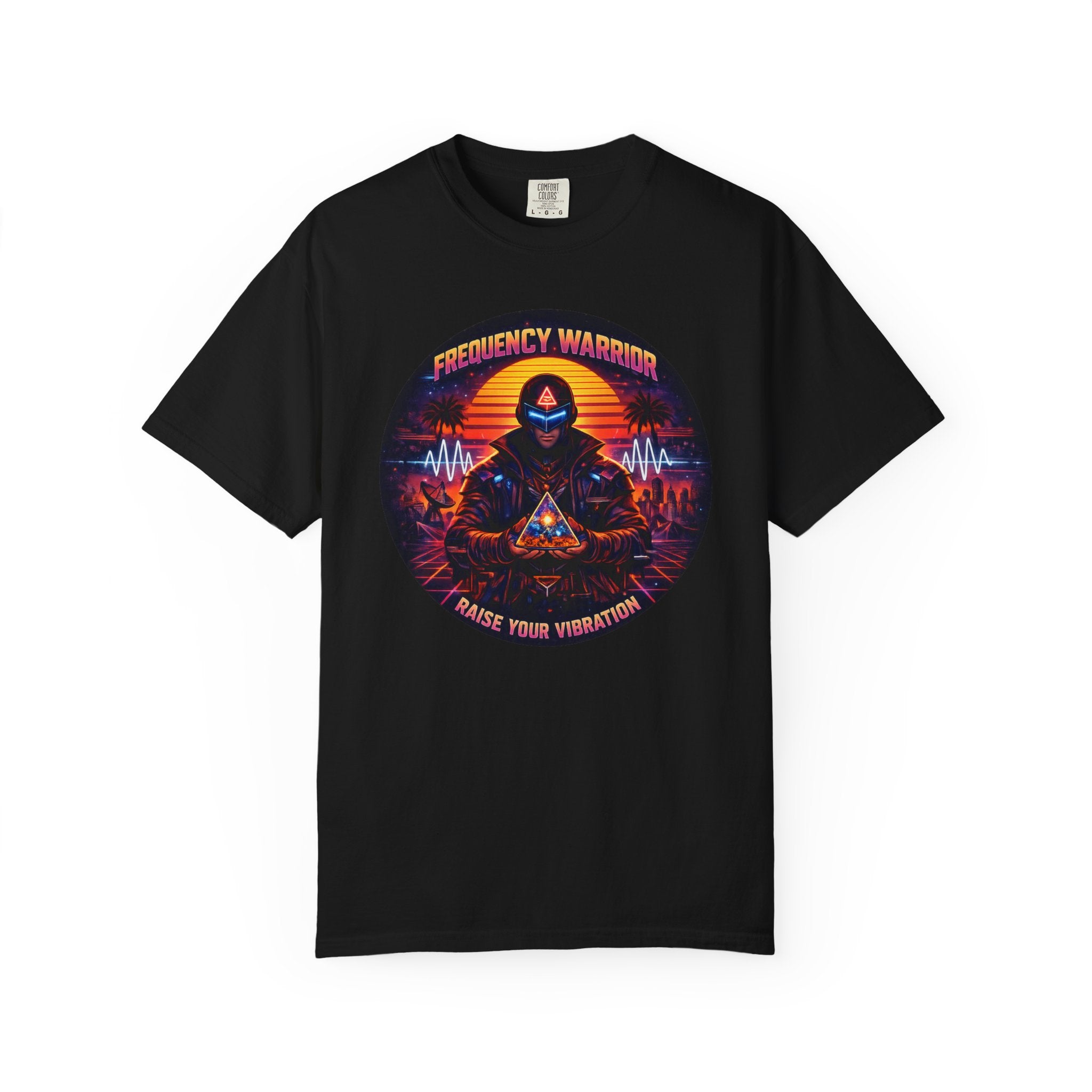 Frequency Warrior — Raise Your Vibration Graphic T-Shirt