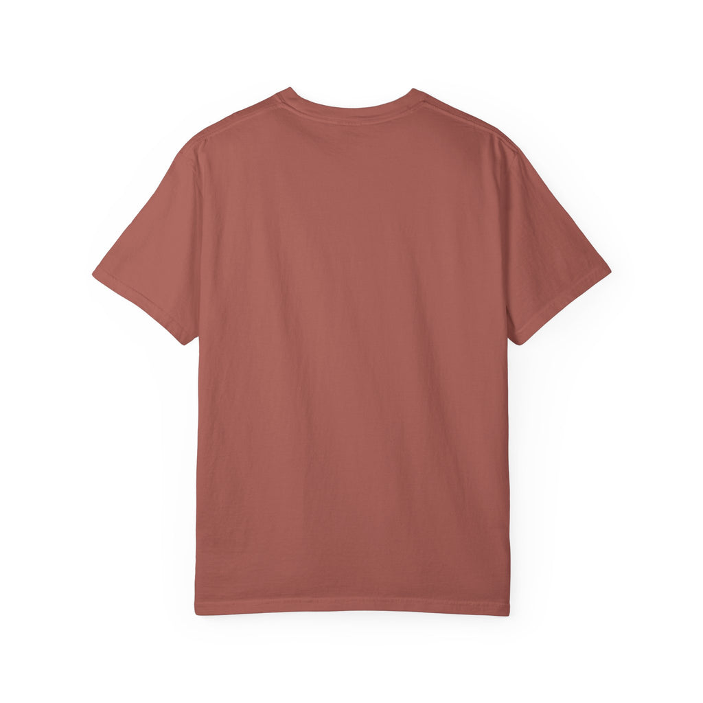 Glitchy Graphic T-Shirt — Retro Glitch Text Tee (Front "GO", Back "Glitchy")