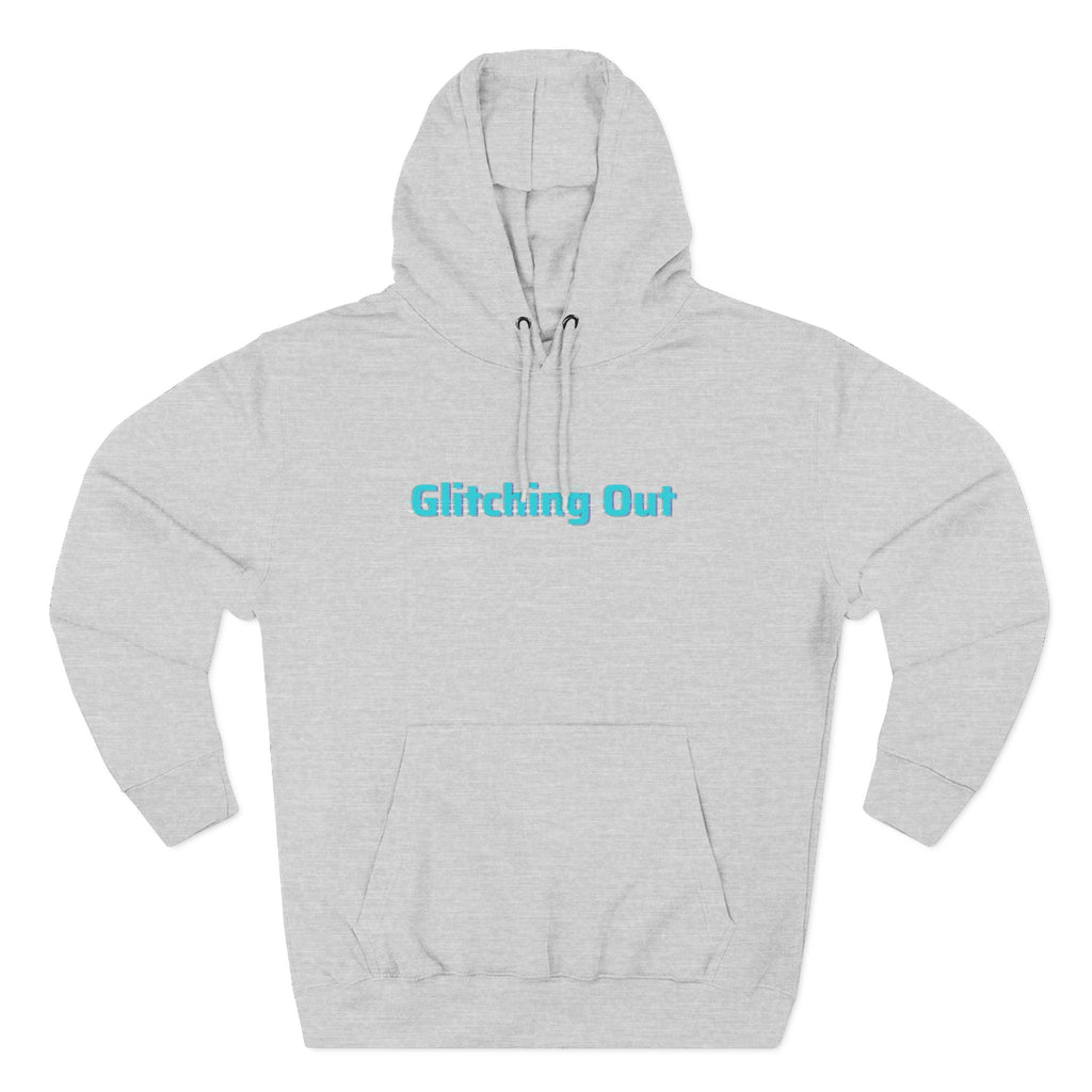 Glitch Geometric Hoodie — "Glitching Out" Graphic Fleece Pullover