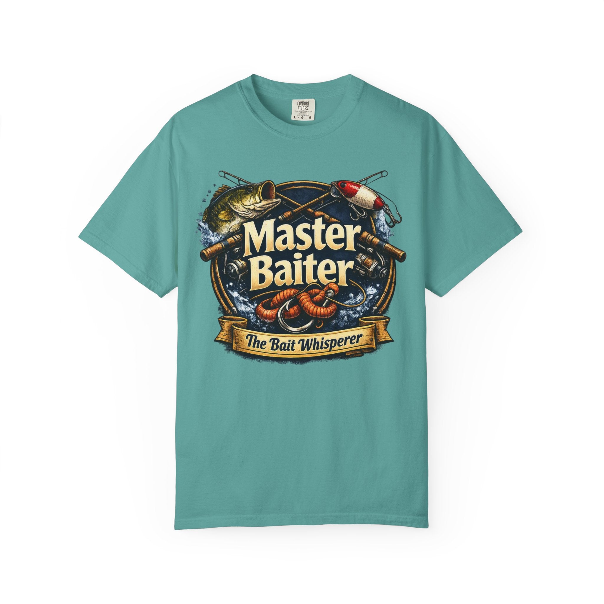 Master Baiter Fishing Satire T-Shirt — “The Bait Whisperer” Graphic Tee