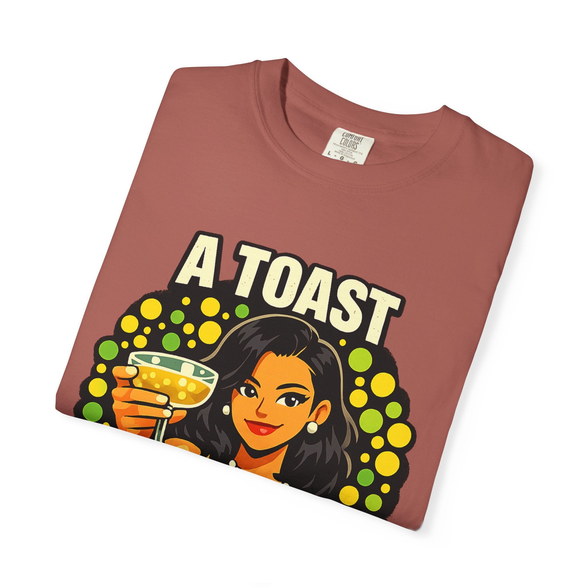 Vintage 'A Toast to All the Free Thinkers' Graphic T-Shirt