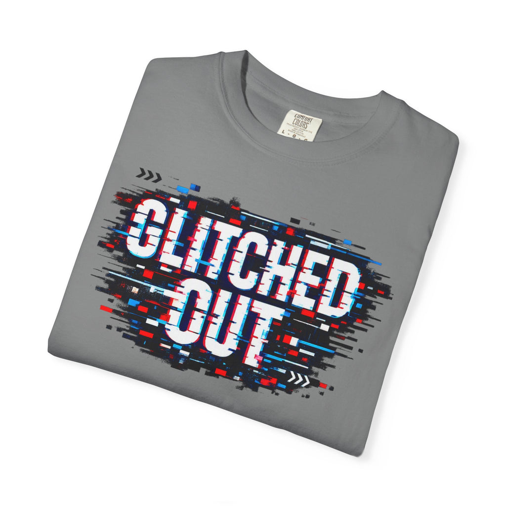 Glitched Out T-Shirt — Retro Glitch Graphic Tee