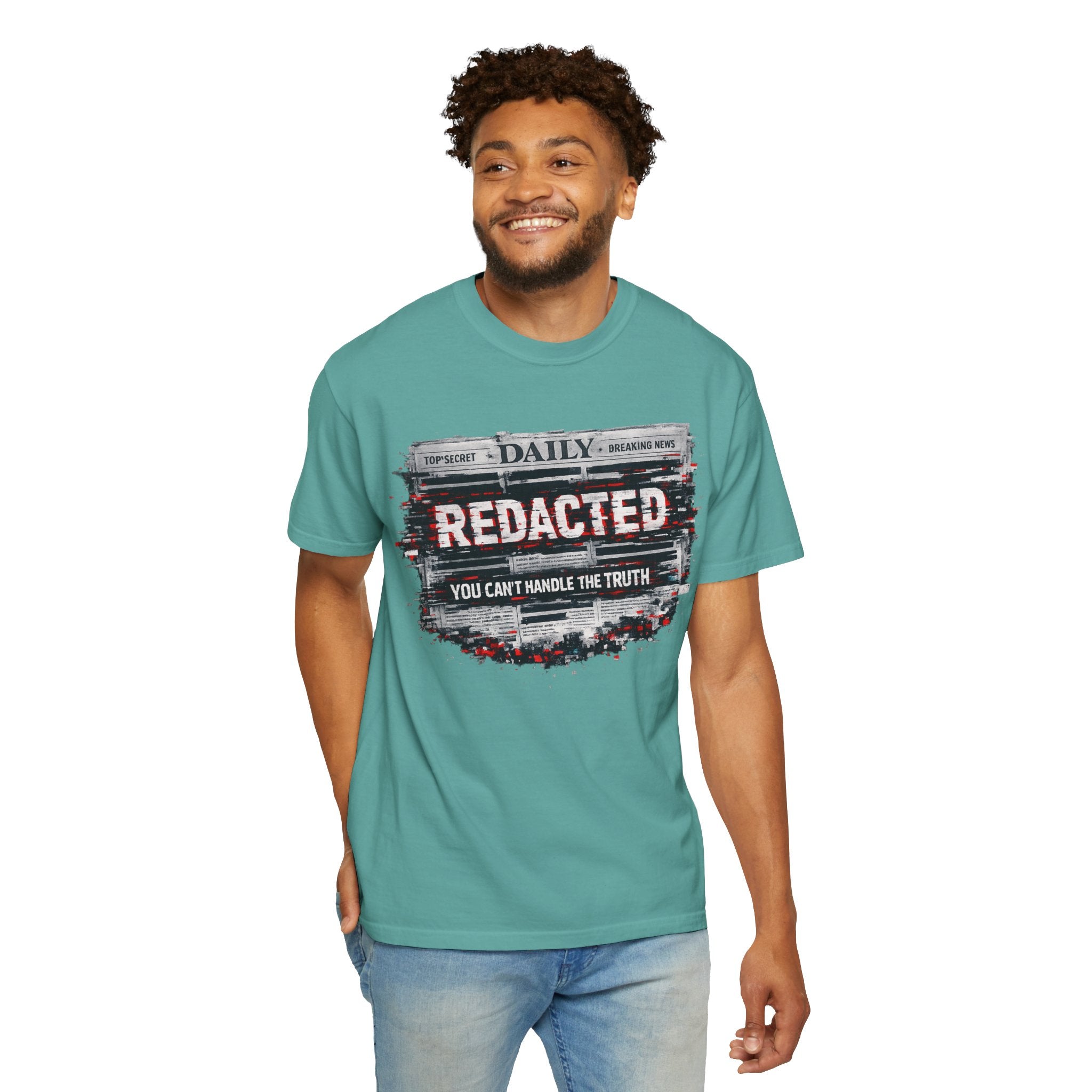 Redacted News Graphic T-Shirt — "REDACTED: You Can't Handle the Truth"