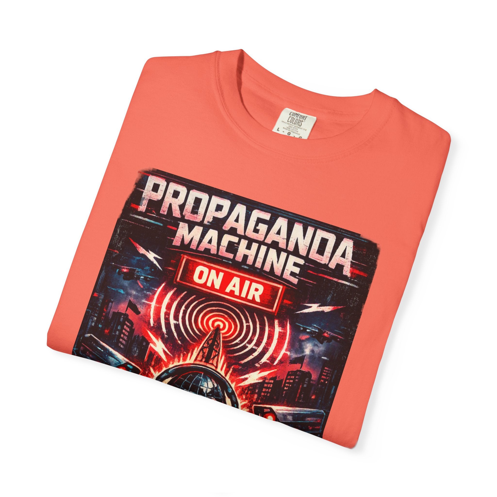 Propaganda Machine Live T-Shirt — Retro Radio Skull Graphic Tee