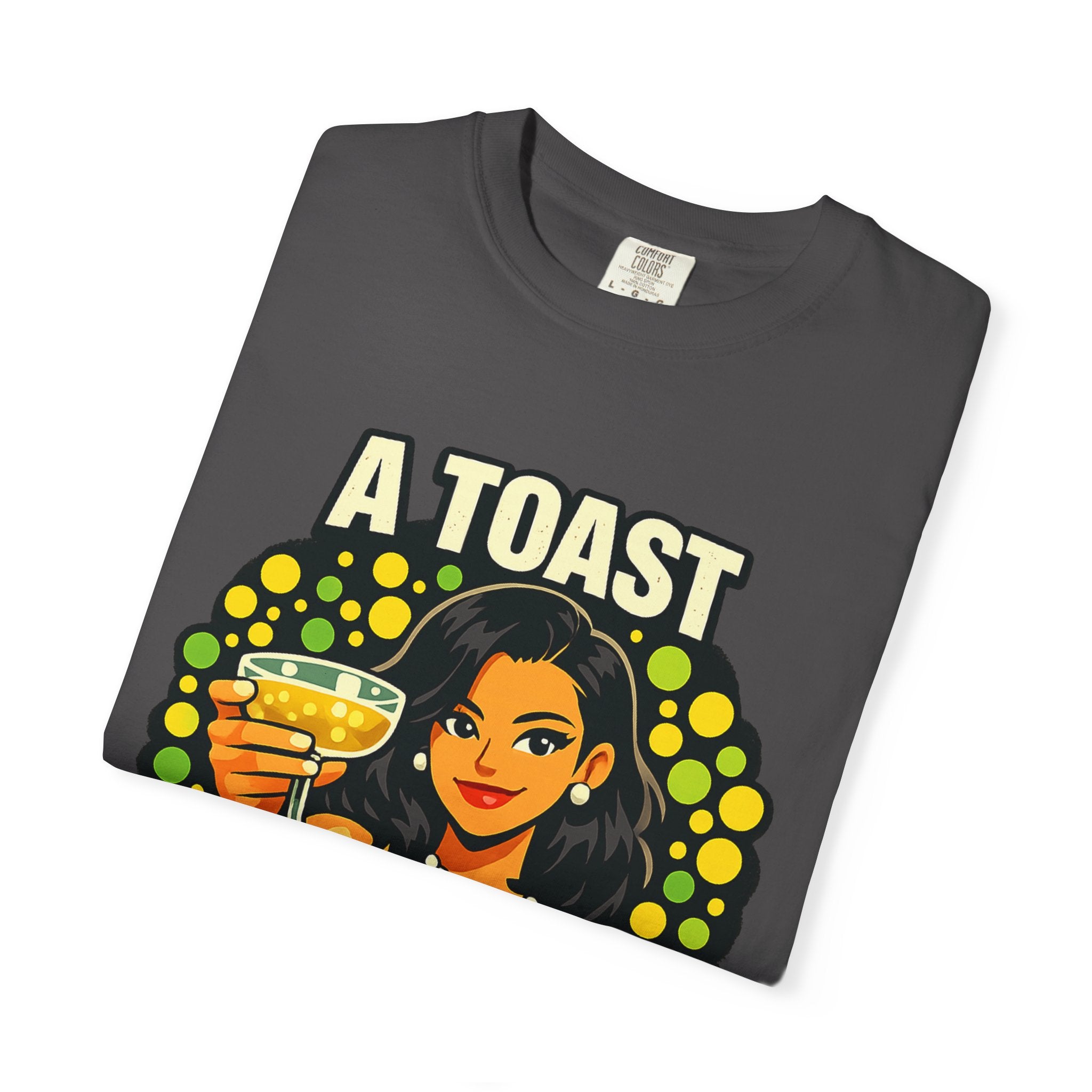 Vintage 'A Toast to All the Free Thinkers' Graphic T-Shirt