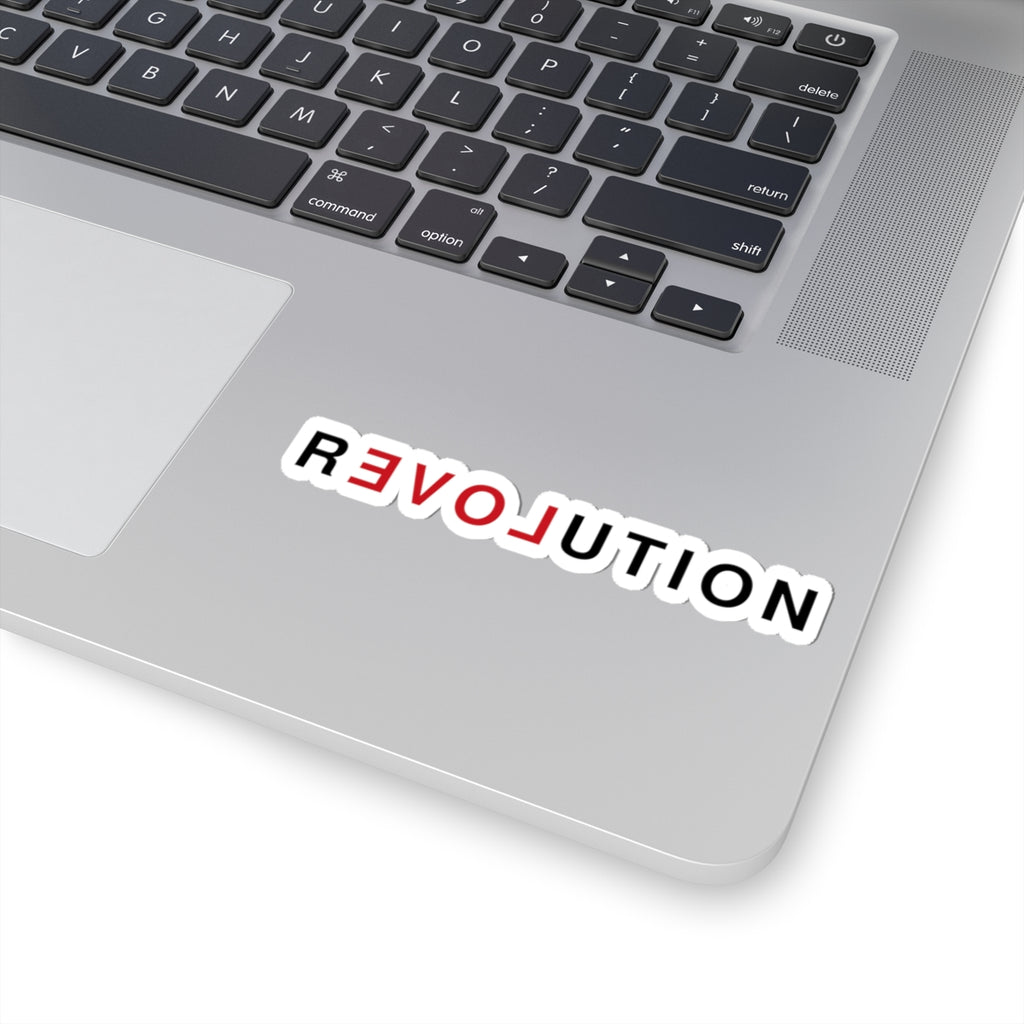 Revolution Text Kiss-Cut Sticker