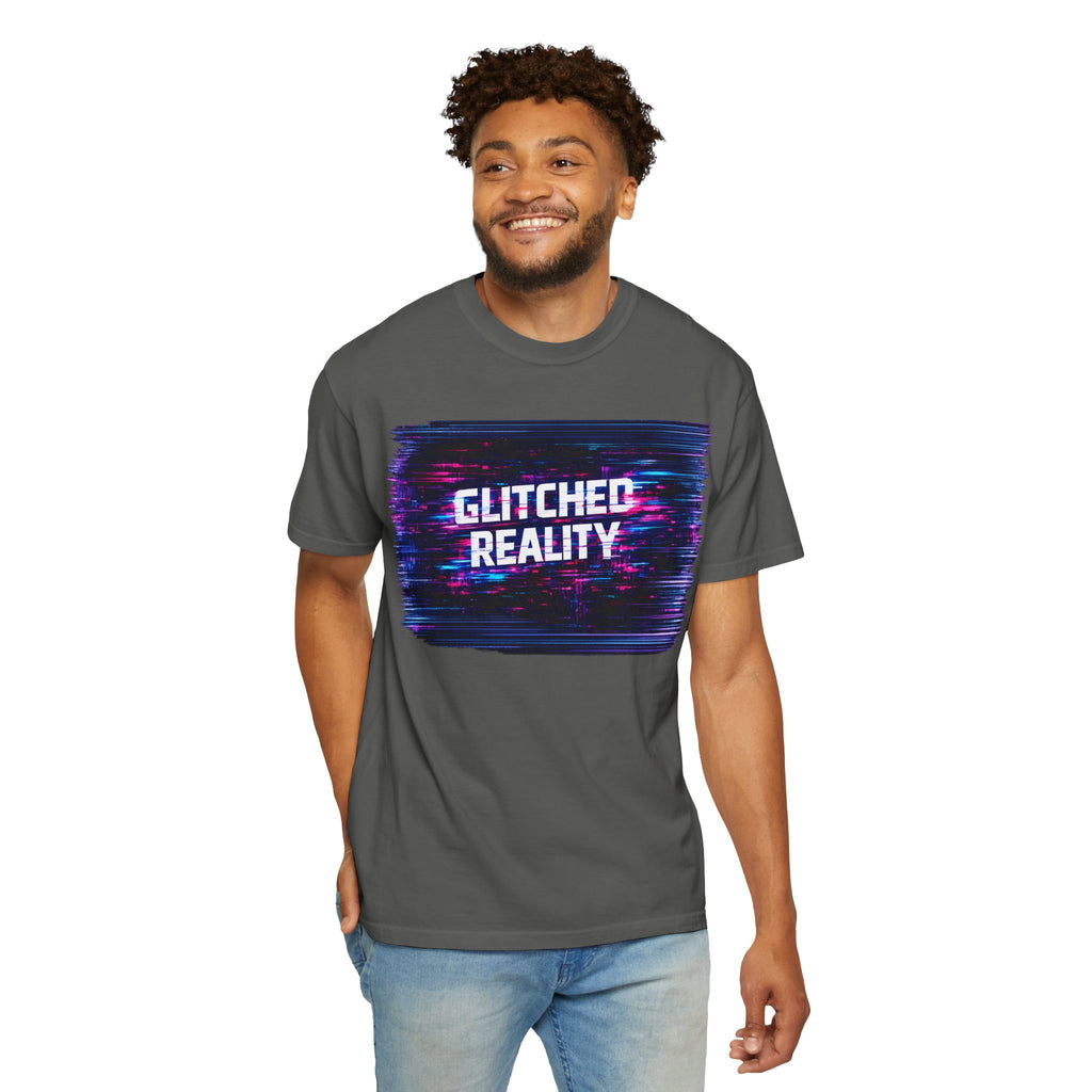 Glitched Reality V2 T‑Shirt — Retro Cyberpunk Digital Distortion Tee