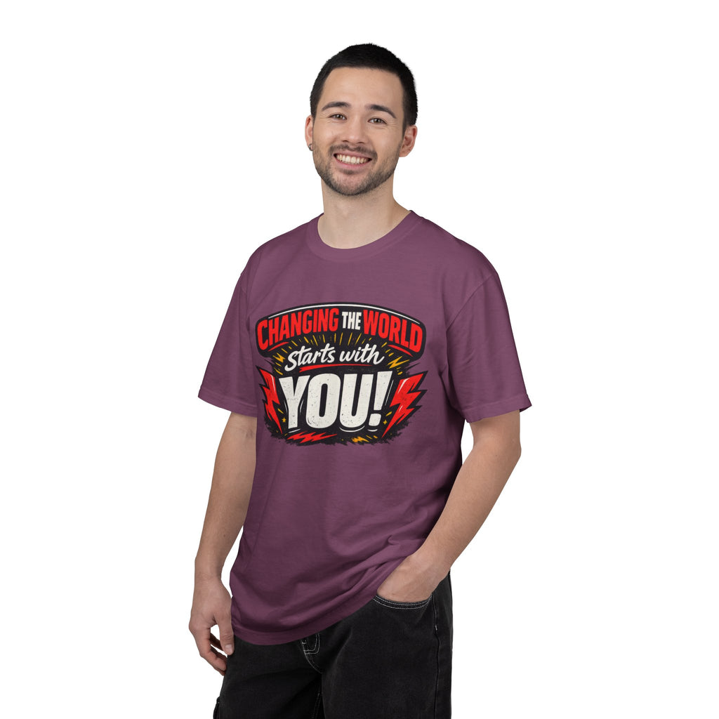 "Changing the World Starts with You" Motivational T-shirt