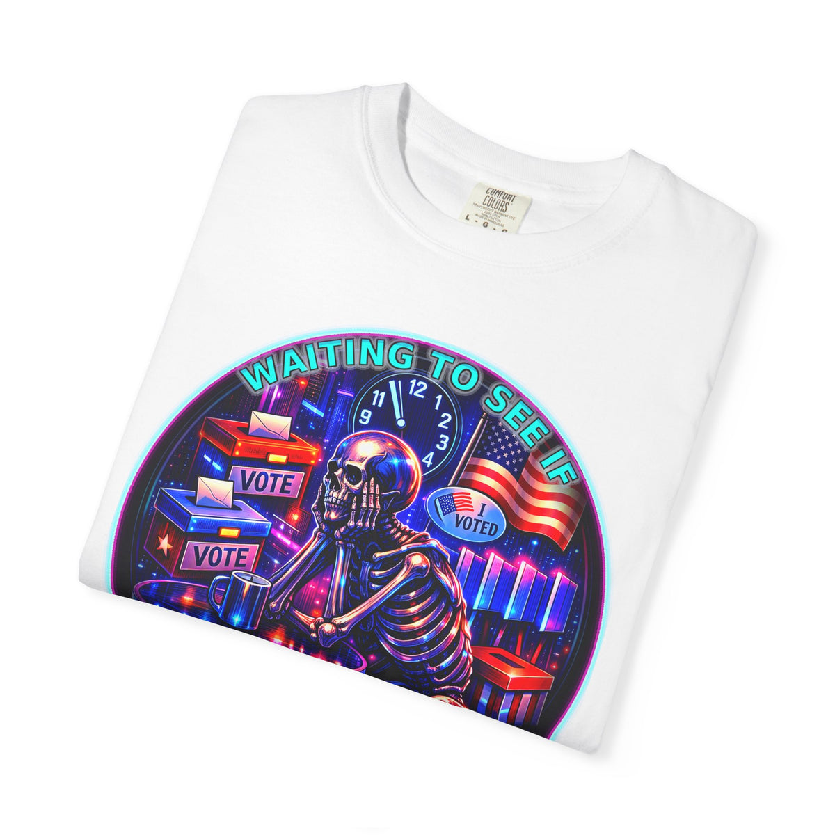 "Waiting to See If Voting Changes Anything." — Graphic T-Shirt