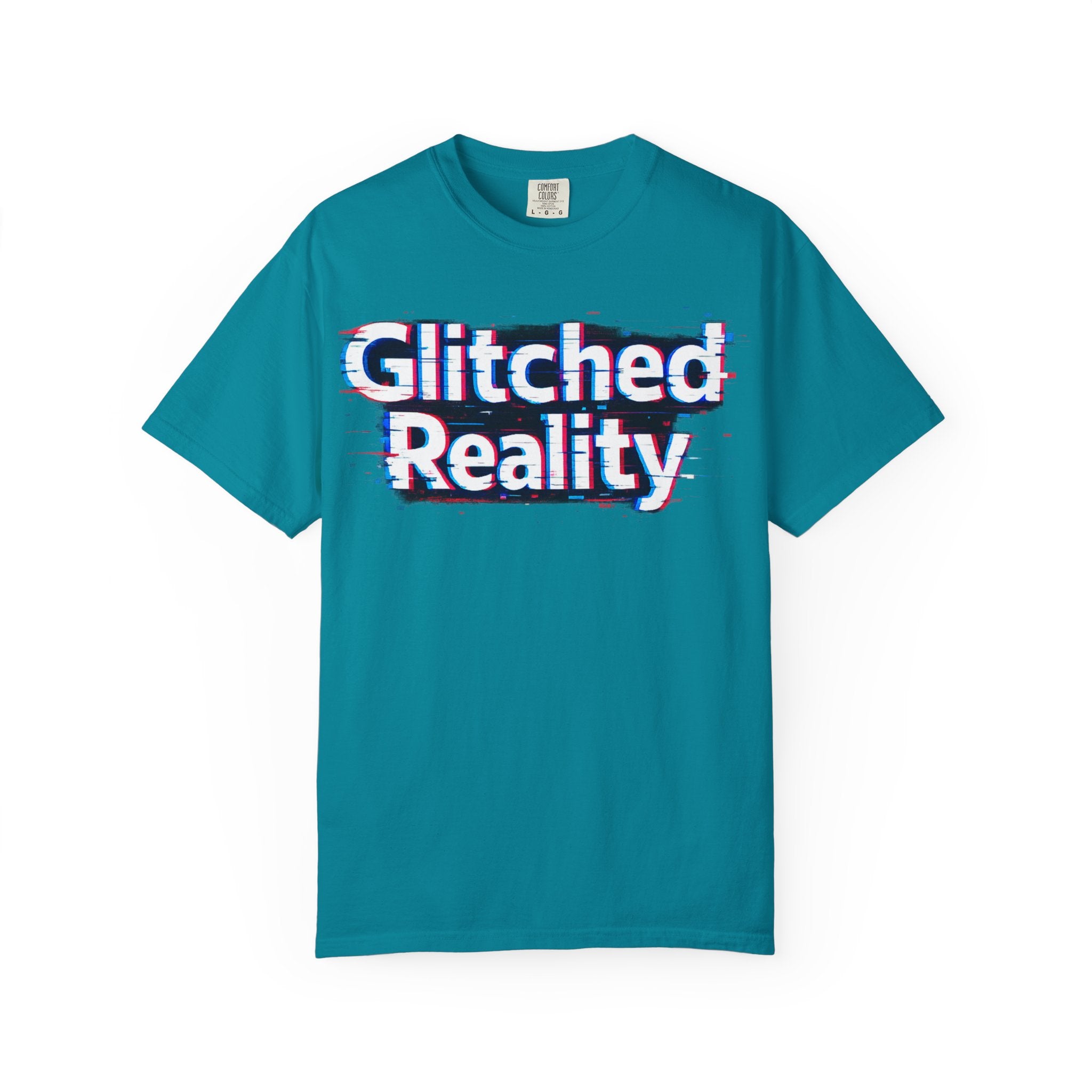 Glitched Reality T‑Shirt — Retro Glitch Graphic Tee with "Glitched Reality" Text