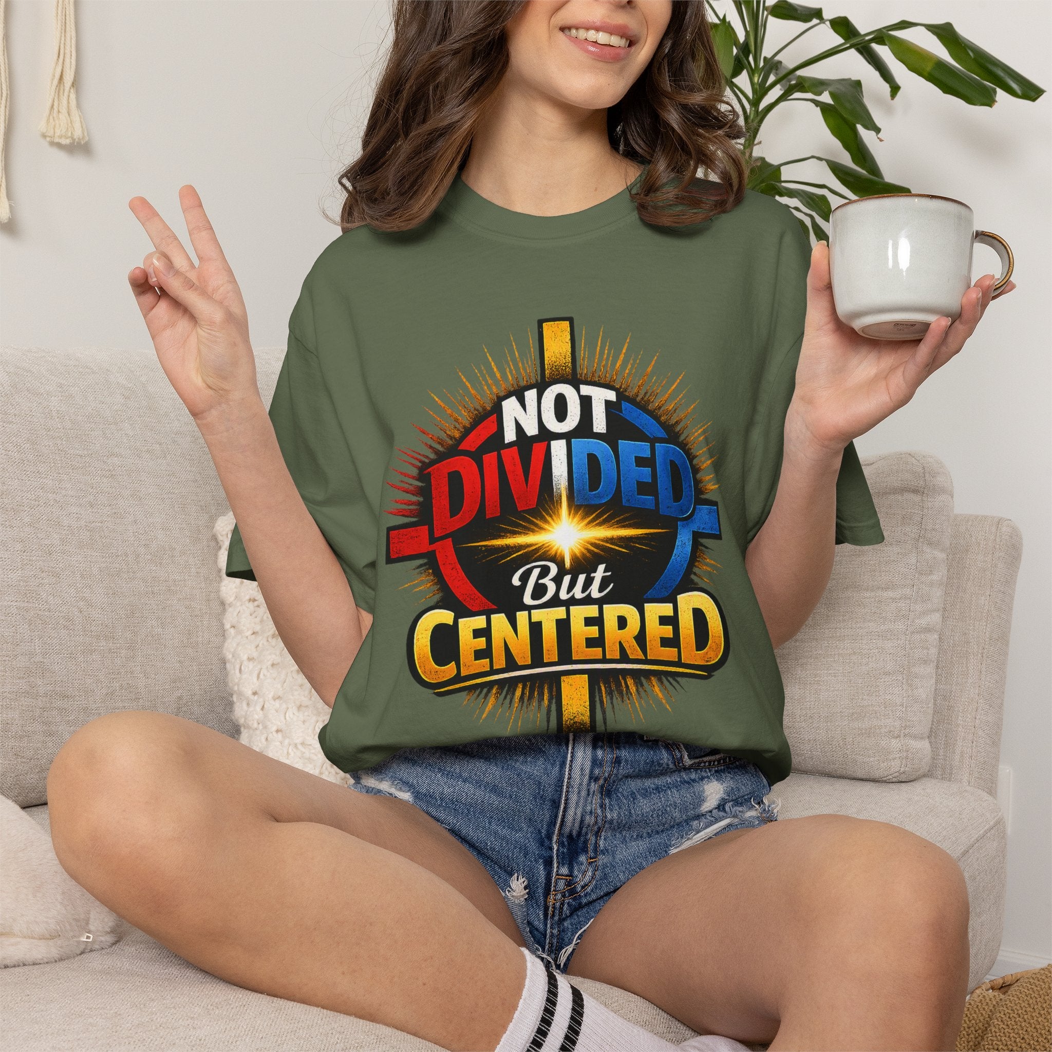 Centered Not Divided Graphic T-Shirt