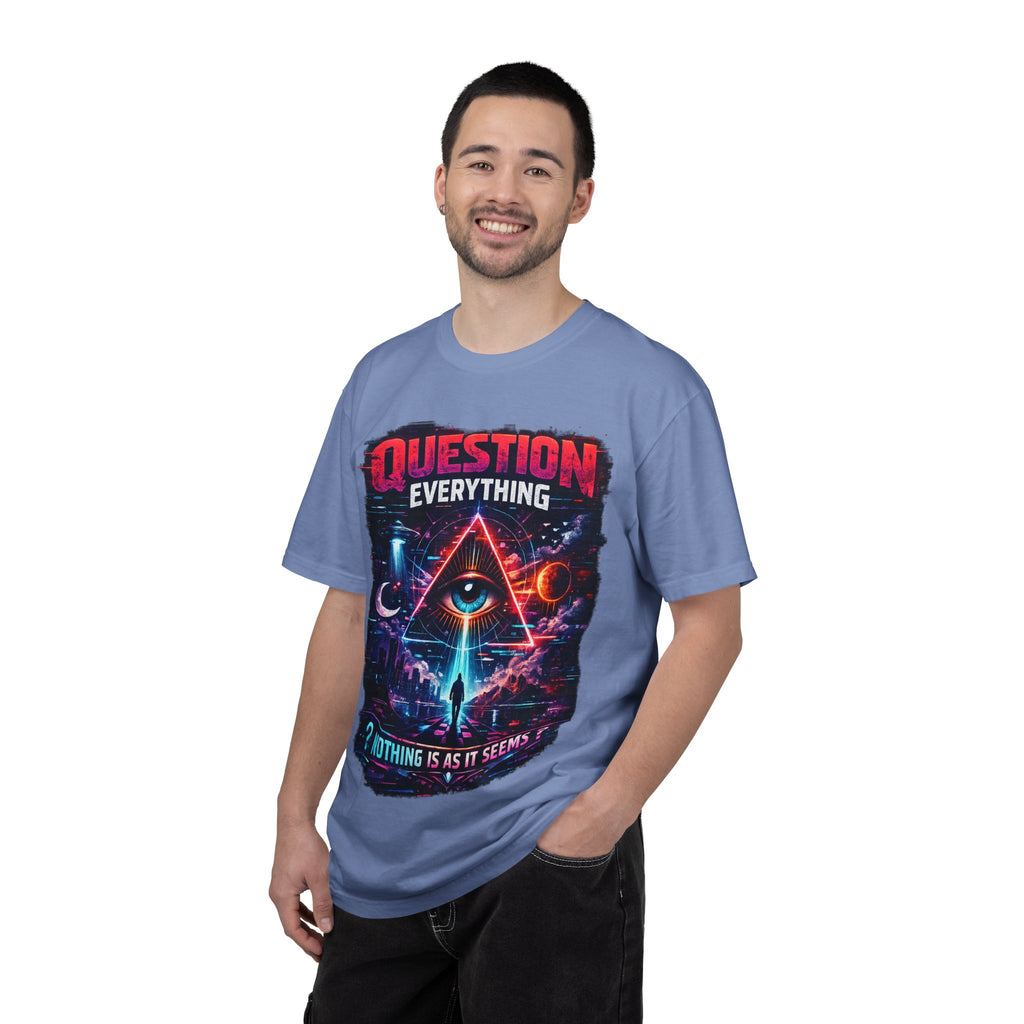 Question Everything T-Shirt — Mystical All-Seeing Eye Graphic Tee