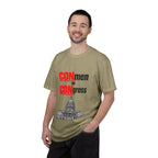 T-Shirt — "CONmen in CONgress" Political Satire Tee with Capitol Graphic
