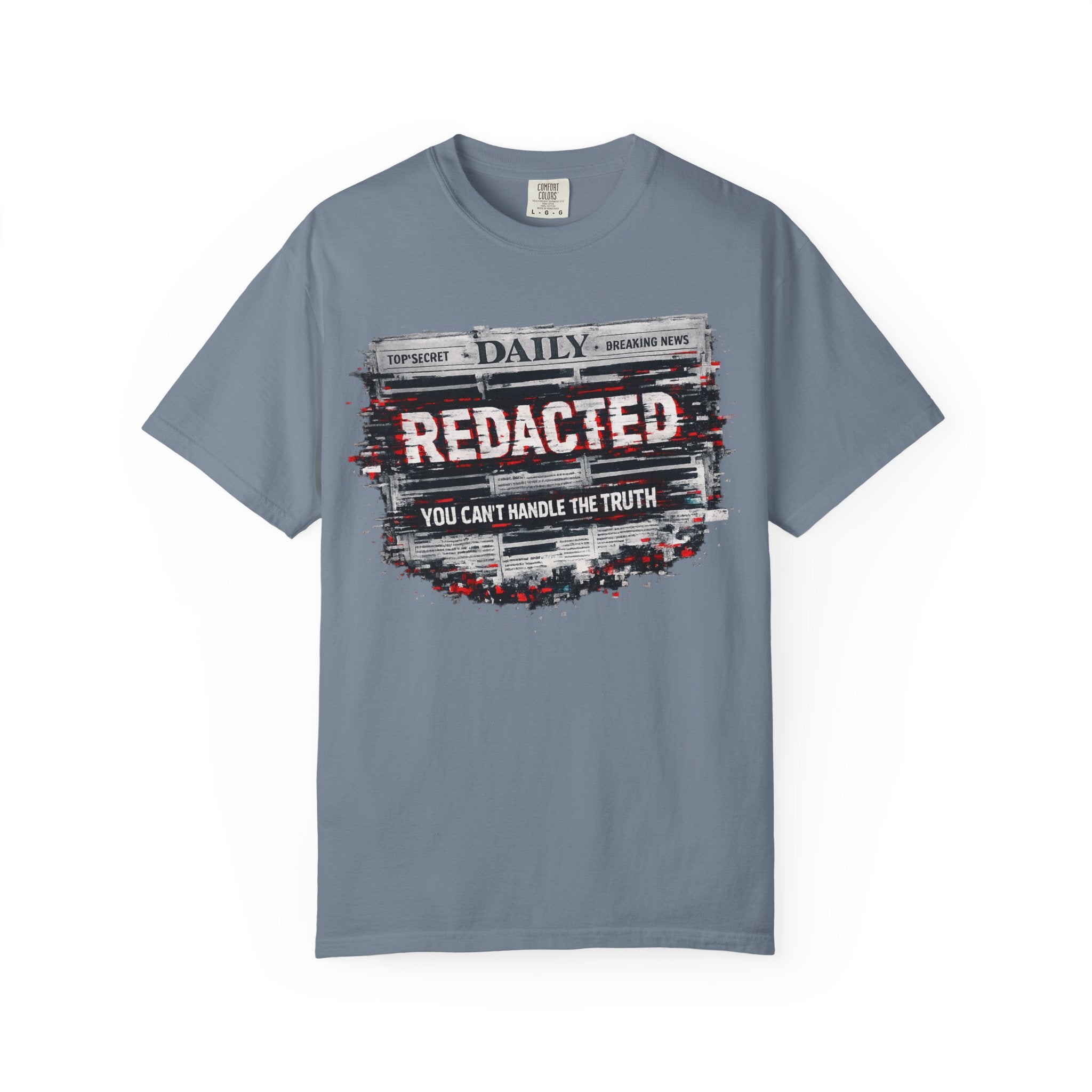 Redacted News Graphic T-Shirt — "REDACTED: You Can't Handle the Truth"