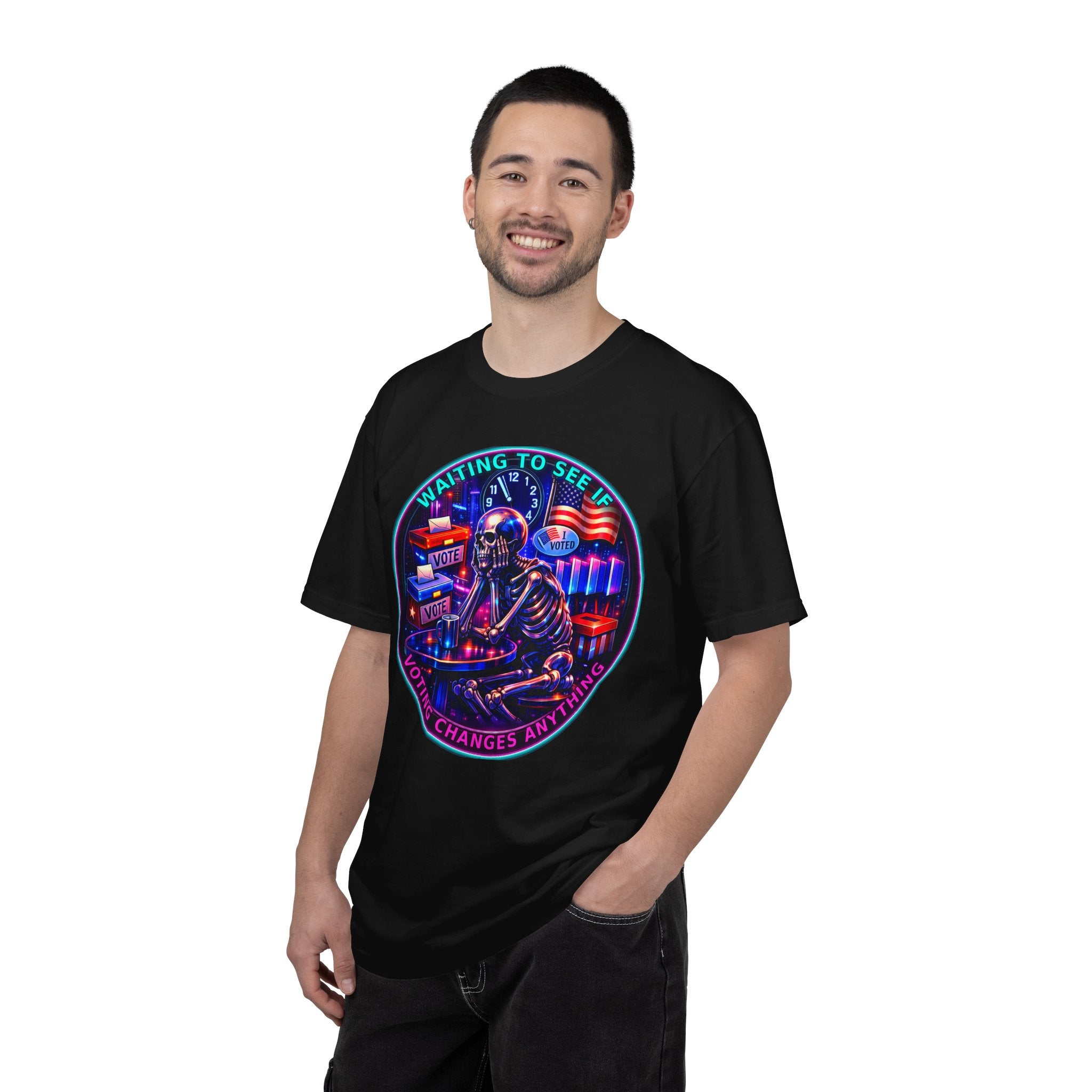 "Waiting to See If Voting Changes Anything." — Graphic T-Shirt