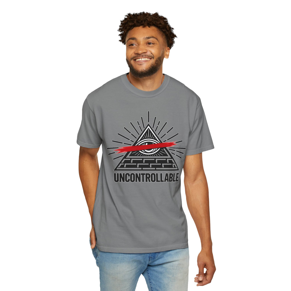 Uncontrollable Pyramid Graphic T-Shirt