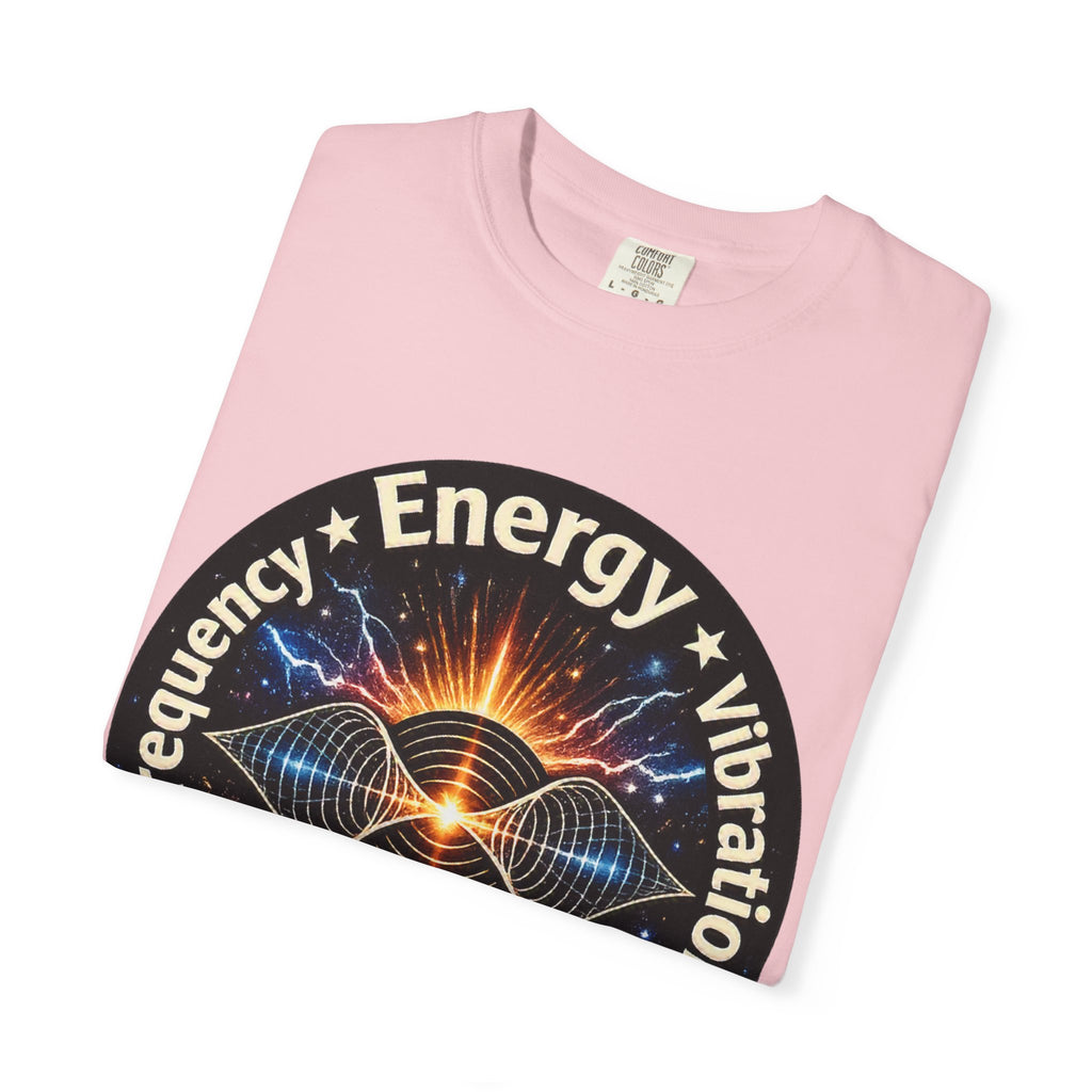 Energy & Vibration T-Shirt — "Frequency is Life" Spiritual Graphic Tee