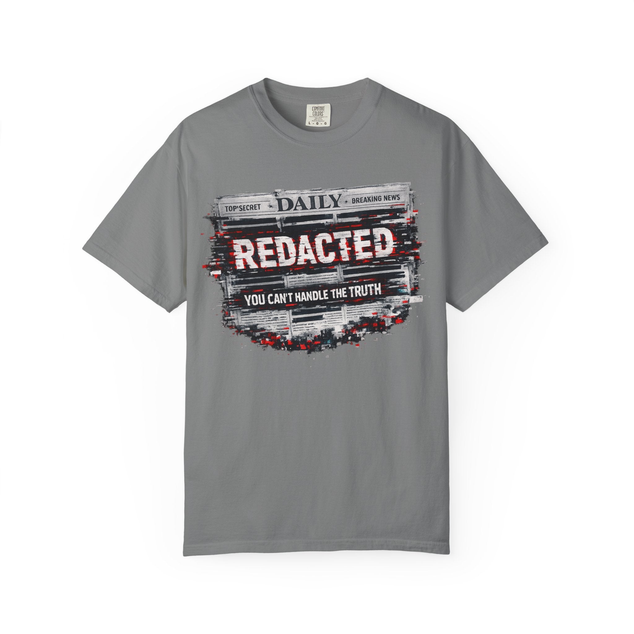 Redacted News Graphic T-Shirt — "REDACTED: You Can't Handle the Truth"