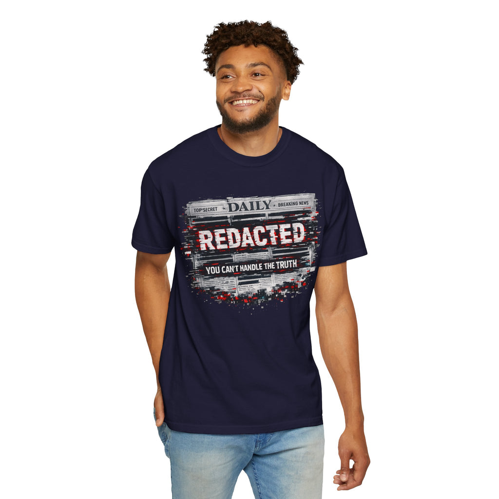 Redacted News Graphic T-Shirt — "REDACTED: You Can't Handle the Truth"